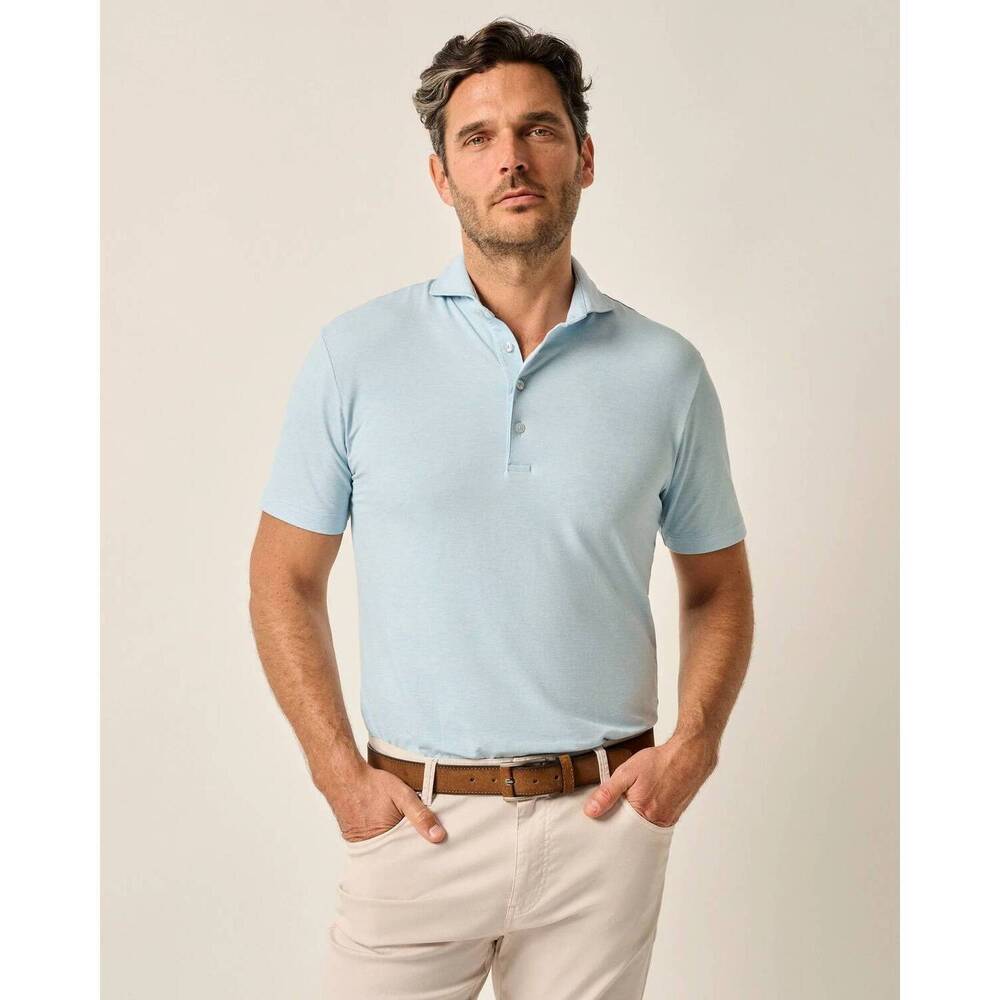 NEW JOHNNIE-O idris performance polo in cerulean